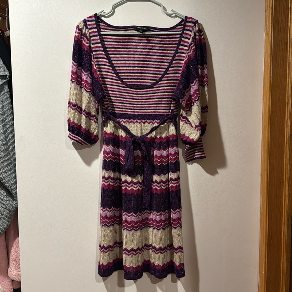 BEBE• vintage sparkly dress